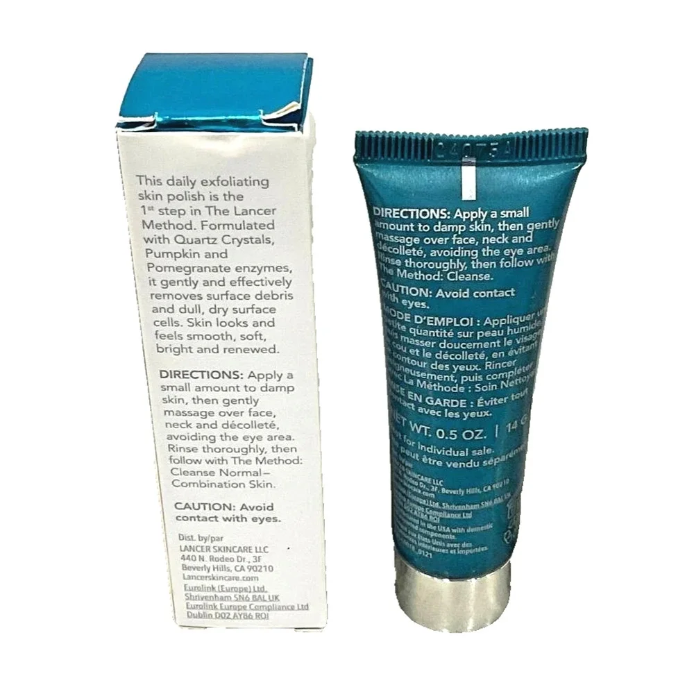 2x Lancer The Method Polish 0.5oz Each Travel Size - New & Sealed - Made in USA